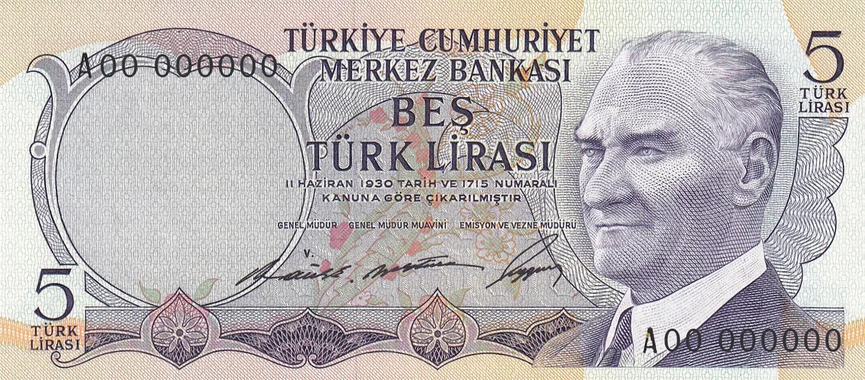 5 Türk Lirası 6